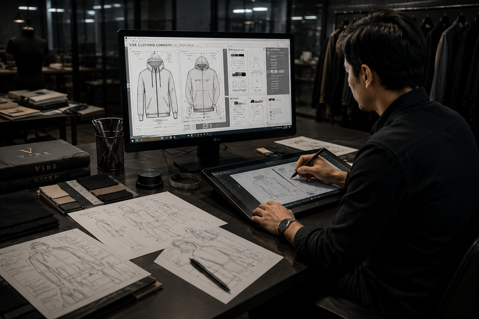 Sketches to Tech Pack