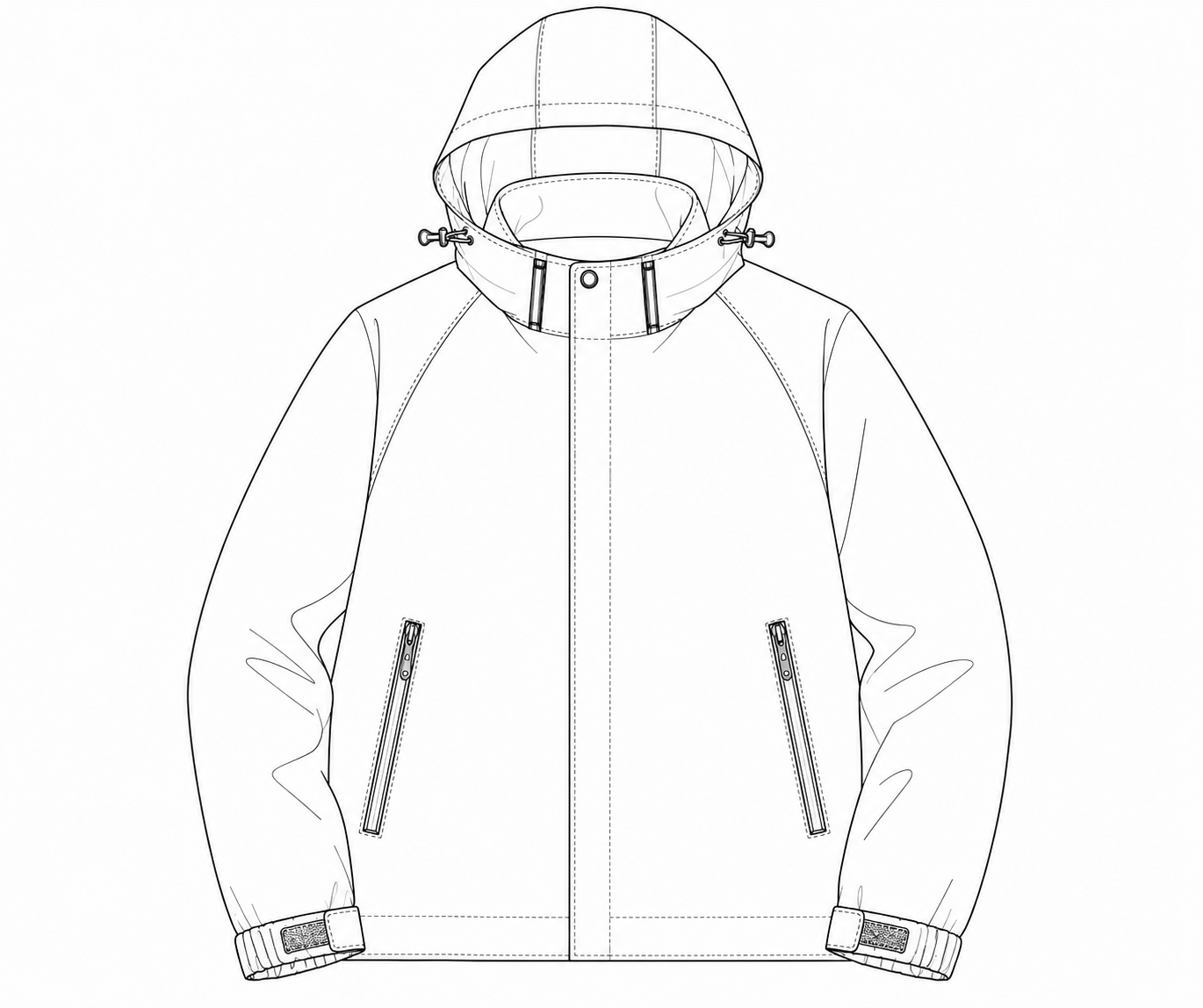 Jacket design concept sketch
